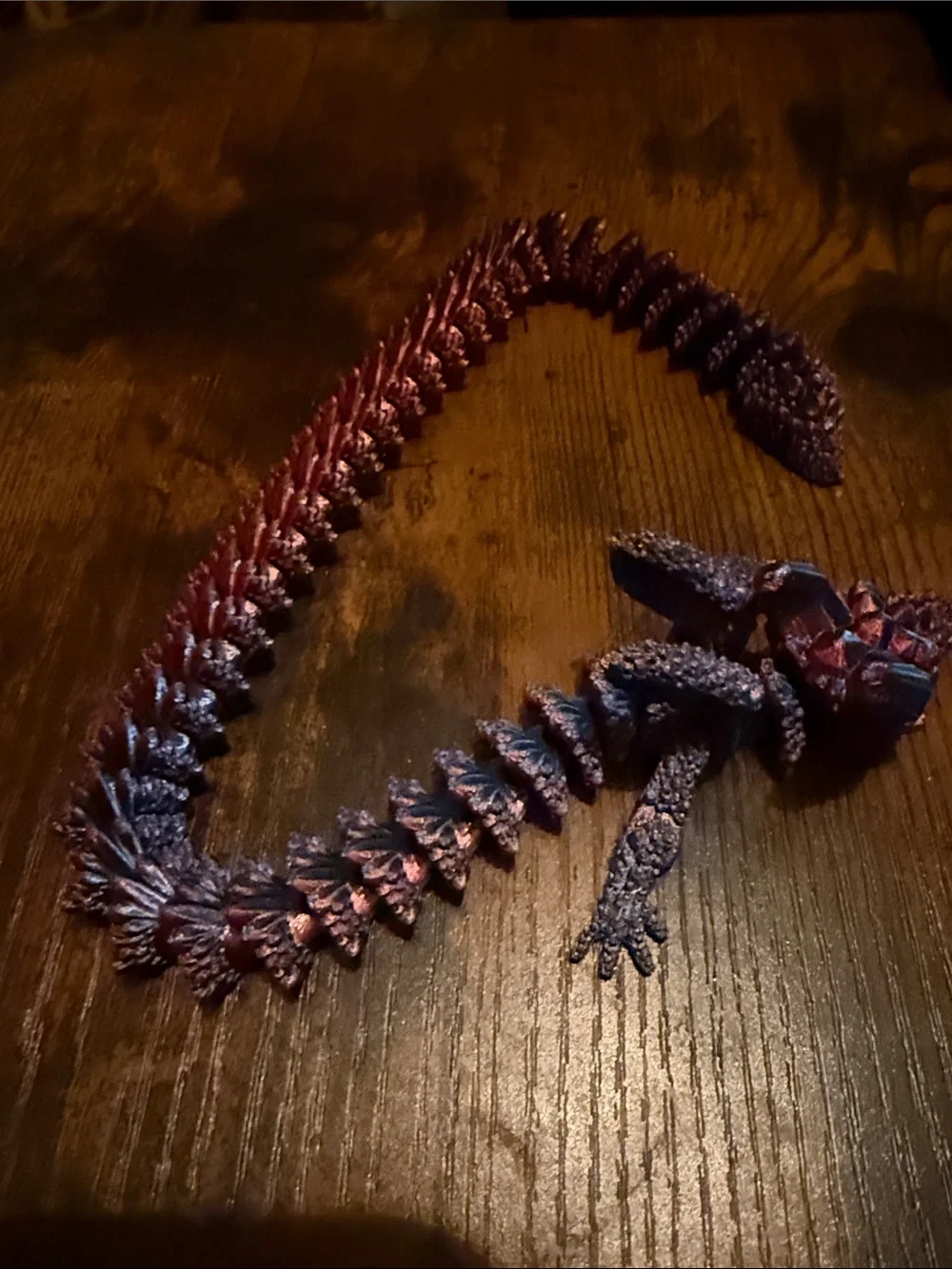 Multi color 3D printed Dragon fidget